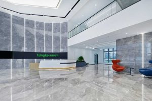 深圳市龍華區(qū)鴻榮源天俊現(xiàn)代簡(jiǎn)約風(fēng)格辦公室裝修大堂效果圖