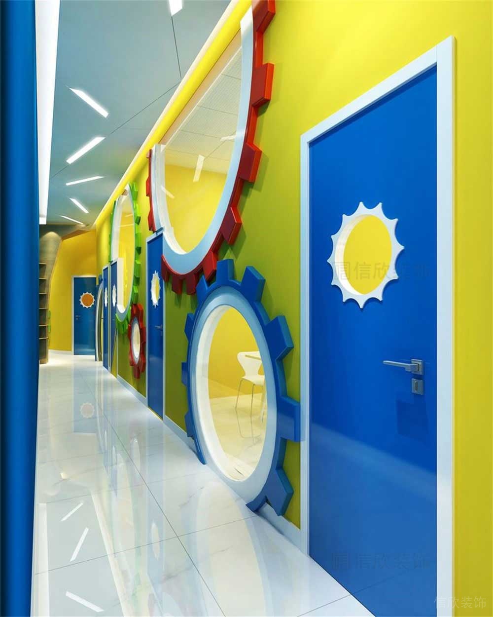 深圳市龍華區(qū)阿童木機(jī)器人培訓(xùn)龍華ico校區(qū)走廊