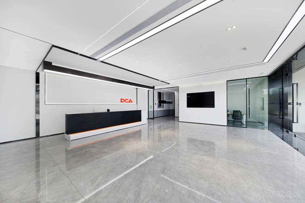 南山區(qū)訊美科技廣場現(xiàn)代風格辦公室裝修前臺 南山區(qū)訊美科技廣場現(xiàn)代風格辦公室裝修前臺