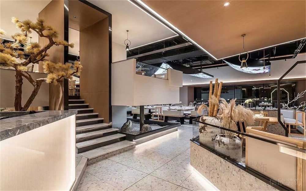 深圳寶安新中式餐廳入戶裝修設計 深圳寶安新中式餐廳入戶裝修設計