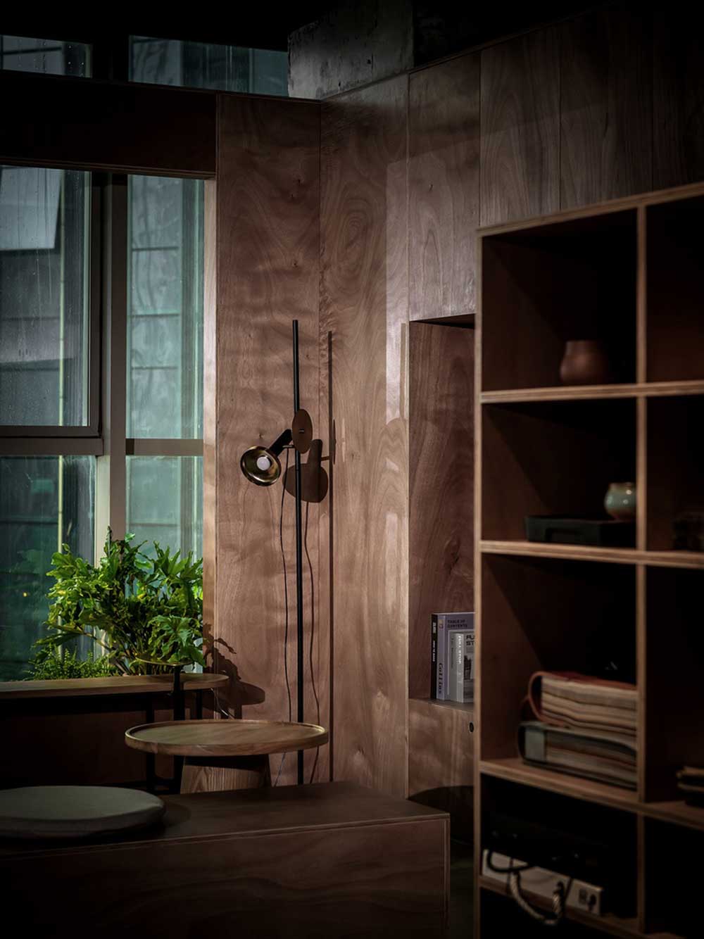 深圳國際影視文化城簡約風格辦公室裝修木飾面膠合板