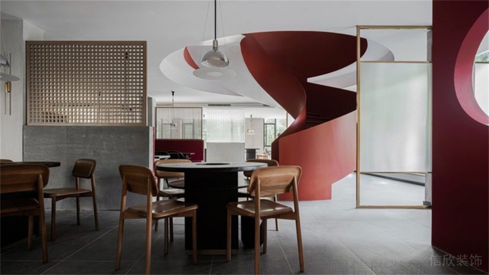 現代中式風格京味餐廳裝修設計樓梯 現代中式風格京味餐廳裝修設計樓梯