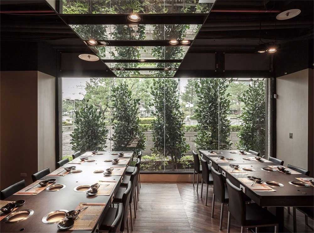 深圳鹽田現代簡約風格火鍋店裝修設計鏡面裝飾板 深圳鹽田現代簡約風格火鍋店裝修設計鏡面裝飾板