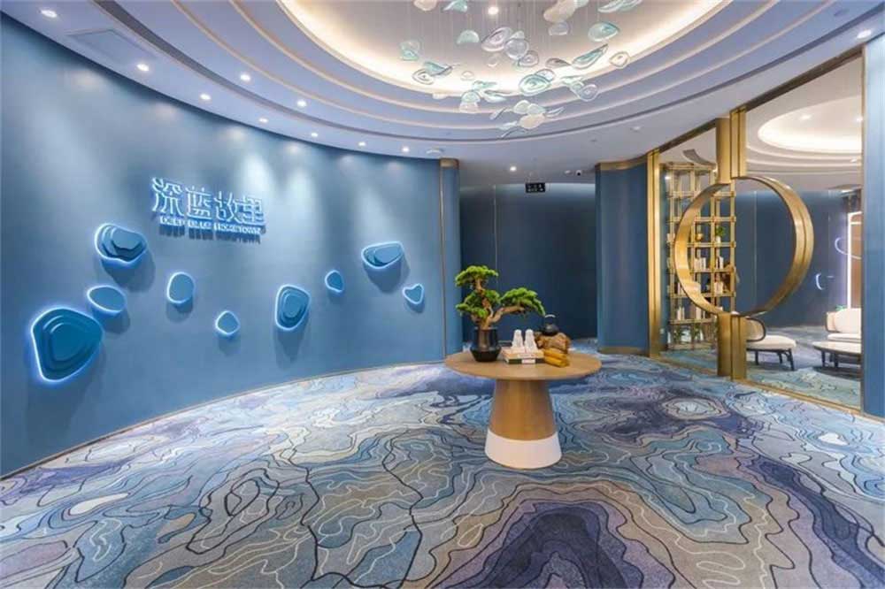深圳龍崗藍(lán)調(diào)輕奢風(fēng)格酒吧裝修設(shè)計(jì)接待大廳 深圳龍崗藍(lán)調(diào)輕奢風(fēng)格酒吧裝修設(shè)計(jì)接待大廳