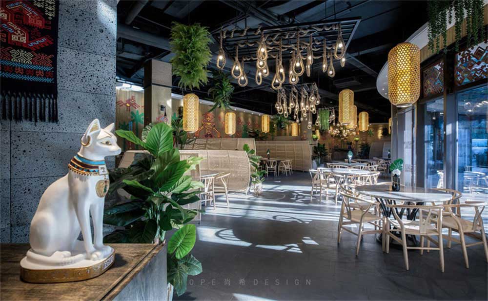 深圳鹽田混搭風美食廣場裝修設計田園風主題用餐大廳 深圳鹽田混搭風美食廣場裝修設計田園風主題用餐大廳