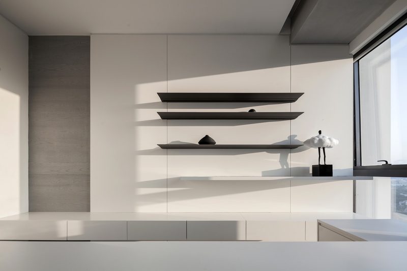 南山區弘毅大廈簡約風格辦公室設計案例鐵藝裝飾層板