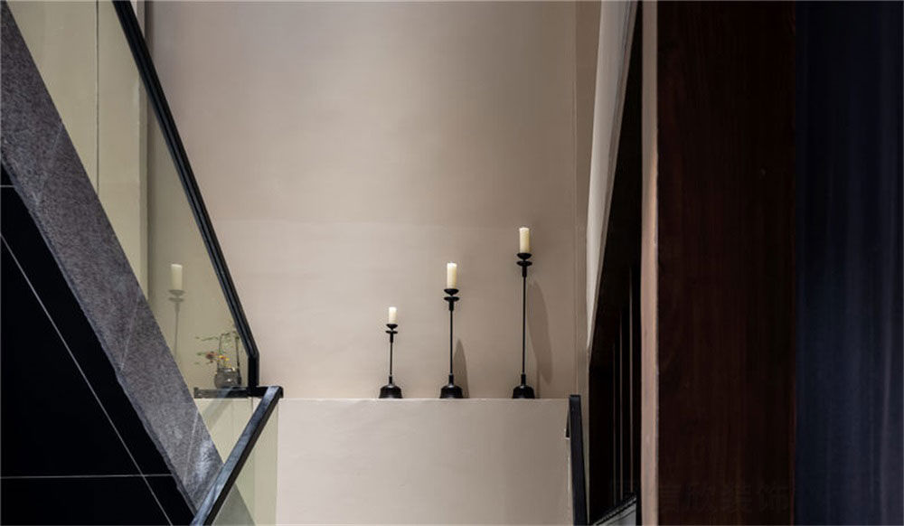 深圳龍崗新中式茶館裝修設(shè)計(jì)樓梯