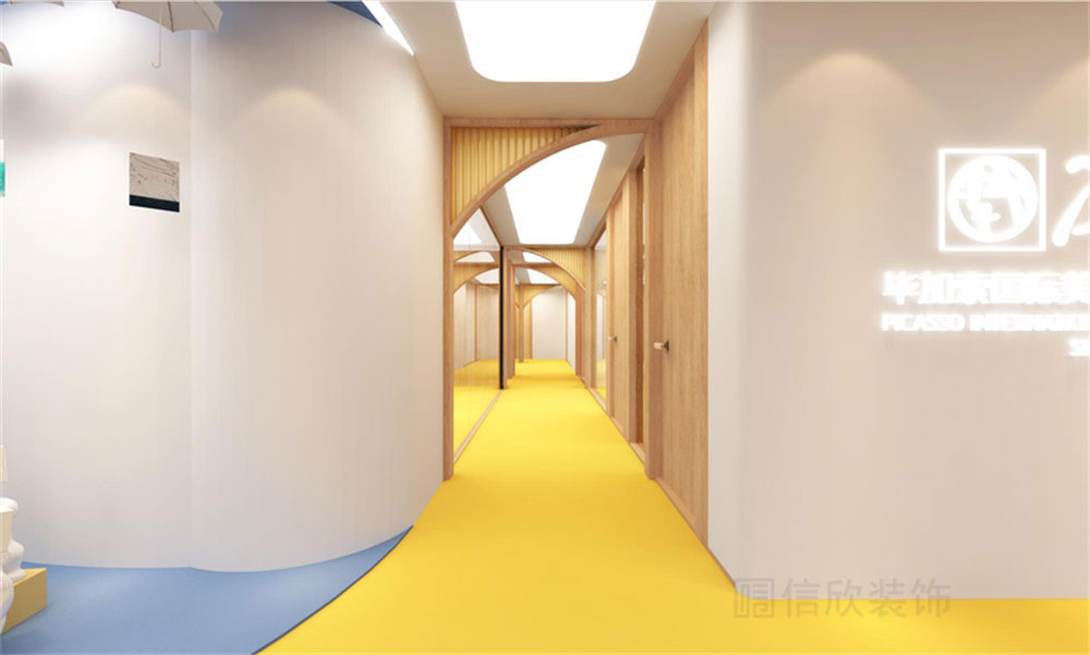 深圳市福田區華強美術培訓學校畢加索國際美術教育走廊 深圳市福田區華強美術培訓學校畢加索國際美術教育走廊