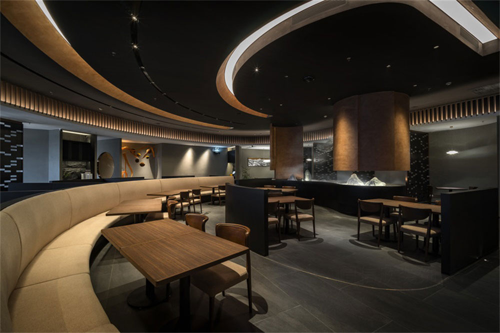 深圳鹽田新中式風格川菜館裝修設計卡座用餐區 深圳鹽田新中式風格川菜館裝修設計卡座用餐區