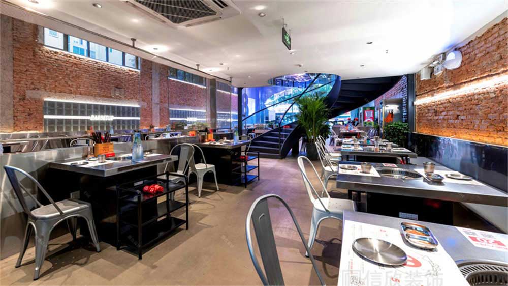 工業風烤肉店餐飲裝修設計實景案例家具組合 工業風烤肉店餐飲裝修設計實景案例家具組合