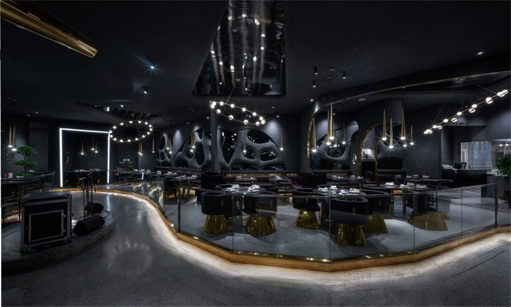 深圳鹽田后現(xiàn)代黑灰色系餐飲店裝修設(shè)計(jì)軟裝陳設(shè) 深圳鹽田后現(xiàn)代黑灰色系餐飲店裝修設(shè)計(jì)軟裝陳設(shè)