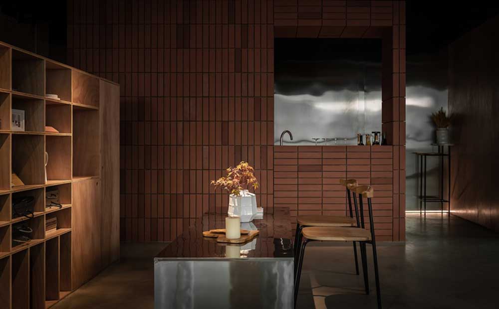 深圳國際影視文化城簡約風格辦公室裝修茶水間入口