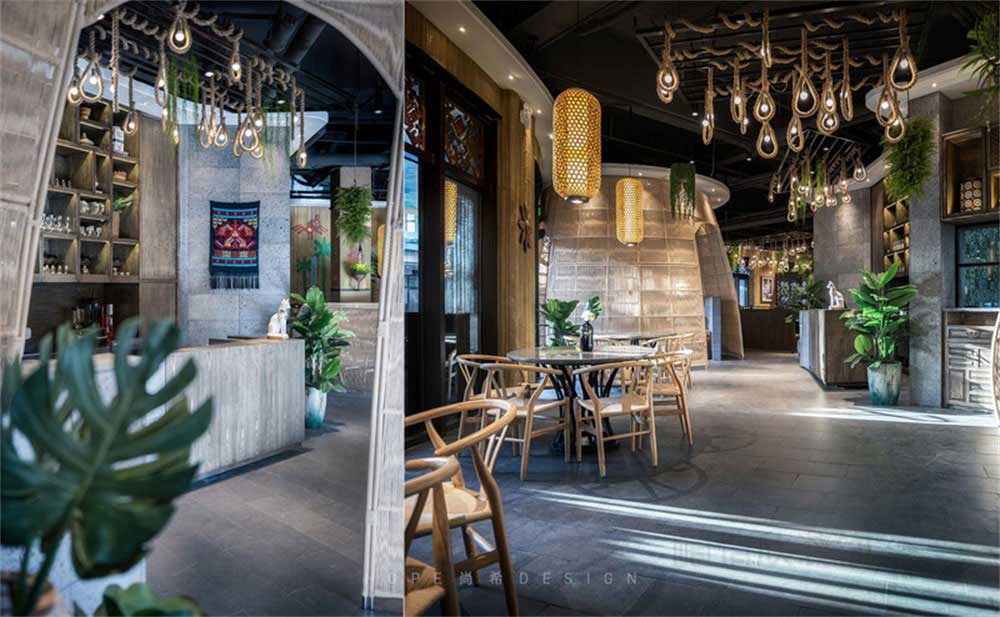 深圳鹽田混搭風美食廣場裝修設計家具組合 深圳鹽田混搭風美食廣場裝修設計家具組合