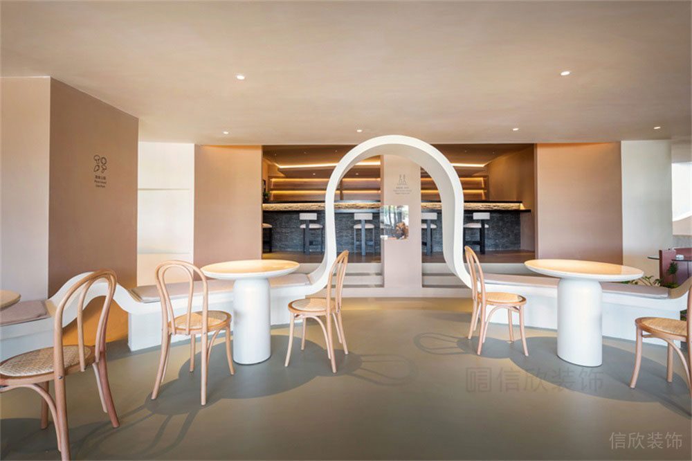 深圳簡約風格素食館裝修設計拱形門洞 深圳簡約風格素食館裝修設計拱形門洞