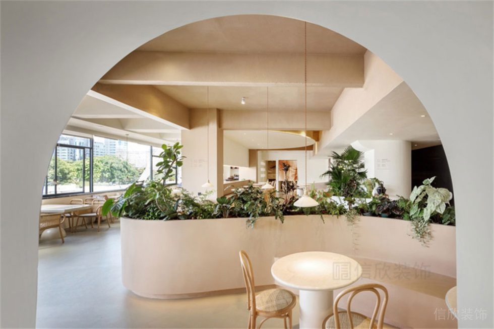 深圳簡約風格素食館裝修設計家具組合 深圳簡約風格素食館裝修設計家具組合