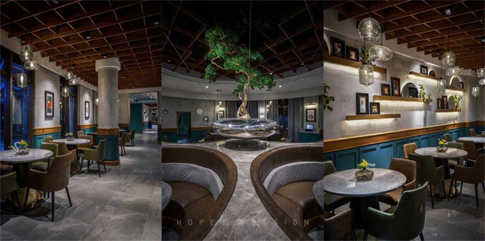 深圳鹽田混搭風美食廣場裝修設計卡座 深圳鹽田混搭風美食廣場裝修設計卡座