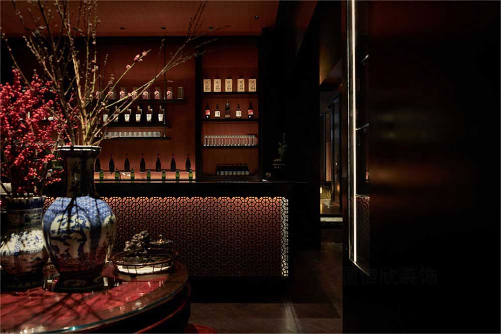 深圳寶安中式餐廳裝修吧臺 深圳寶安中式餐廳裝修吧臺