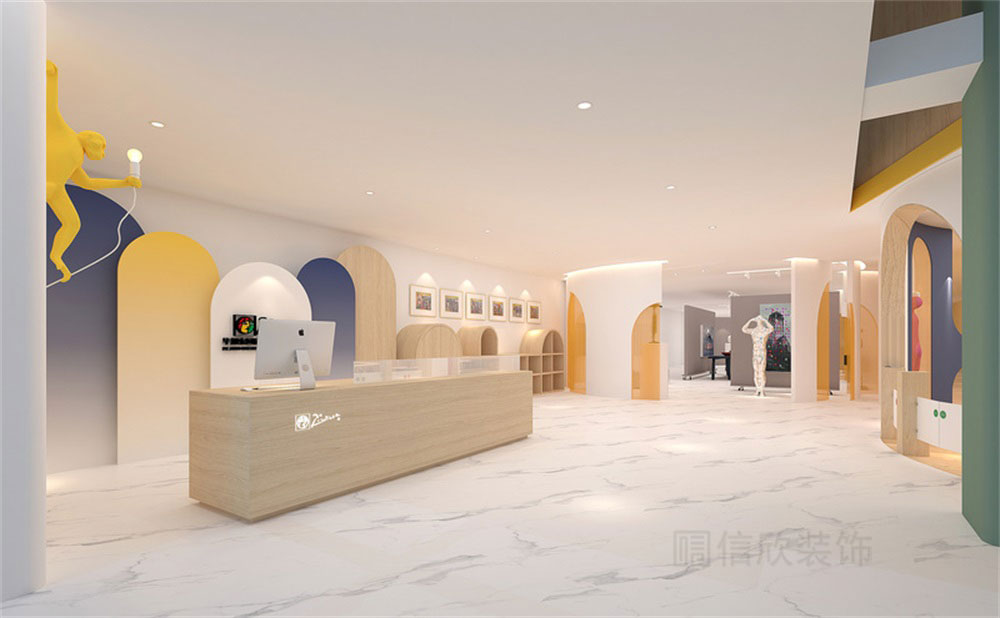 深圳市福田區華強美術培訓學校畢加索國際美術教育前廳 深圳市福田區華強美術培訓學校畢加索國際美術教育前廳