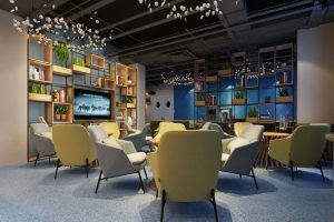 花瓣創(chuàng)意金屬設(shè)計(jì)書(shū)柜兒童培訓(xùn)機(jī)構(gòu)閱讀自習(xí)室