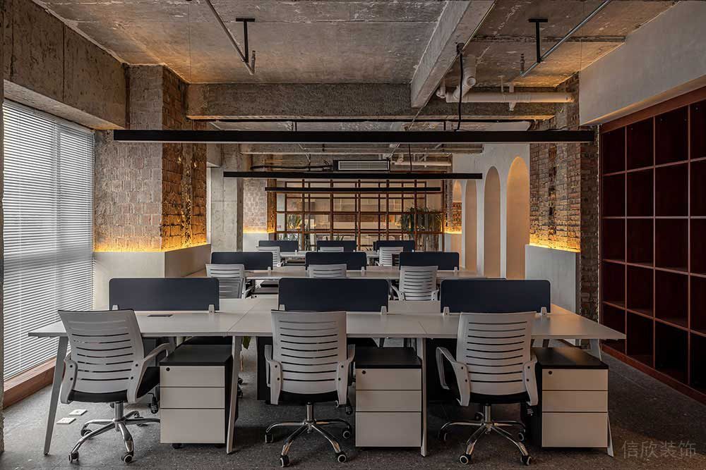 工業(yè)風(fēng)辦公空間辦公區(qū)設(shè)計(jì)裝修圖