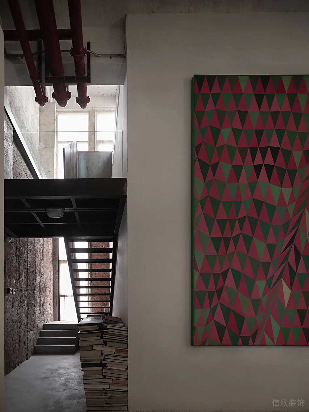 工業(yè)風(fēng)商務(wù)辦公場(chǎng)所過廊設(shè)計(jì)裝修圖