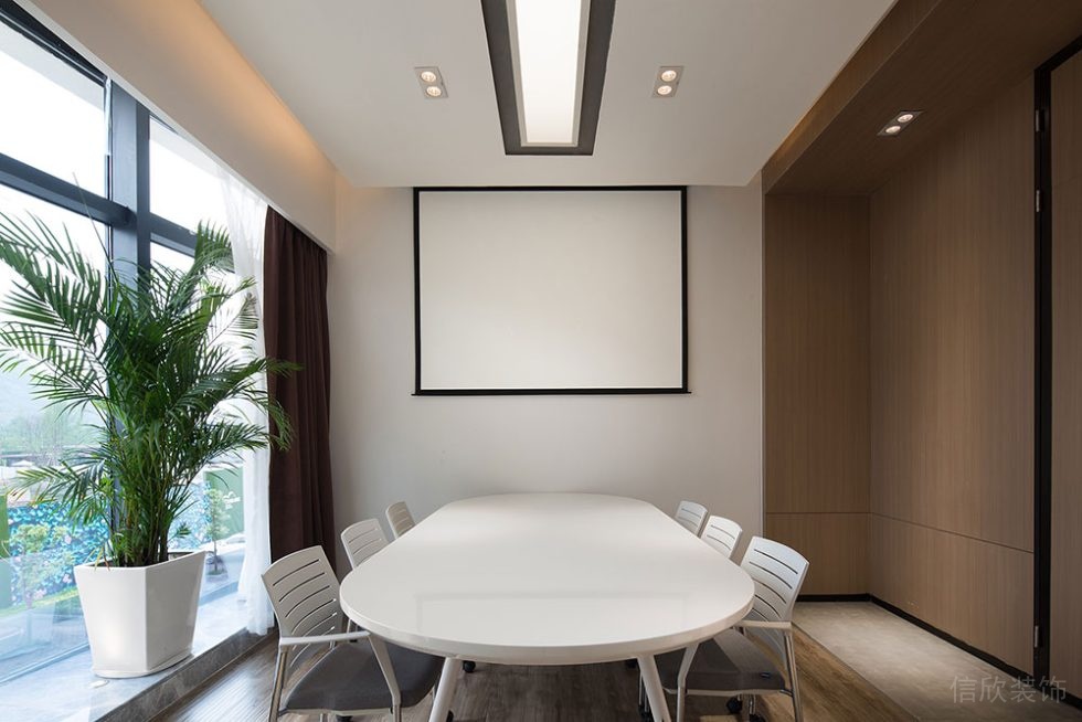 簡約風(fēng)格辦公空間案例會客洽談室設(shè)計(jì)裝修圖