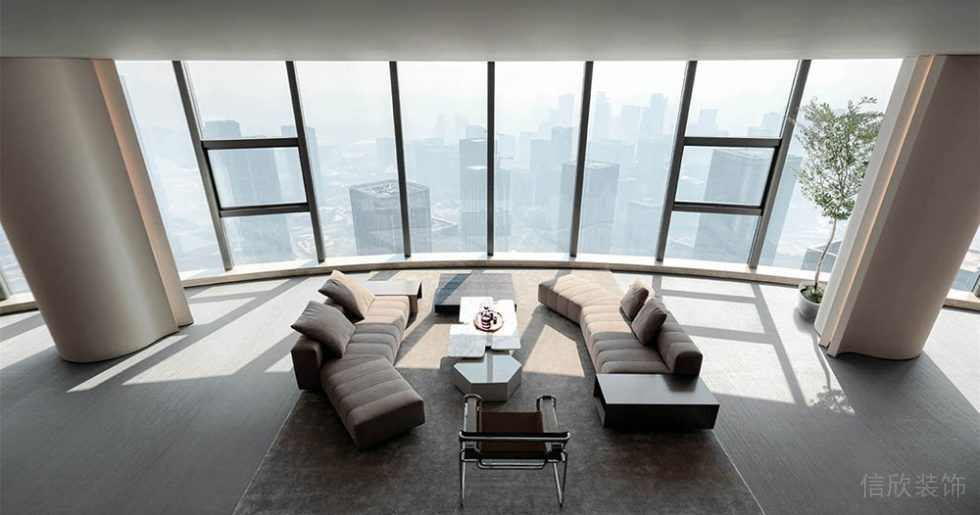 簡約風(fēng)格商務(wù)辦公室貴賓接待廳設(shè)計(jì)裝修圖