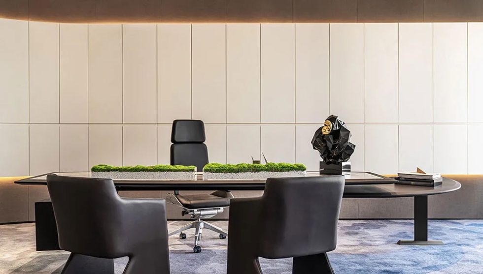 簡約風(fēng)格商務(wù)辦公室合伙人辦公室裝修圖