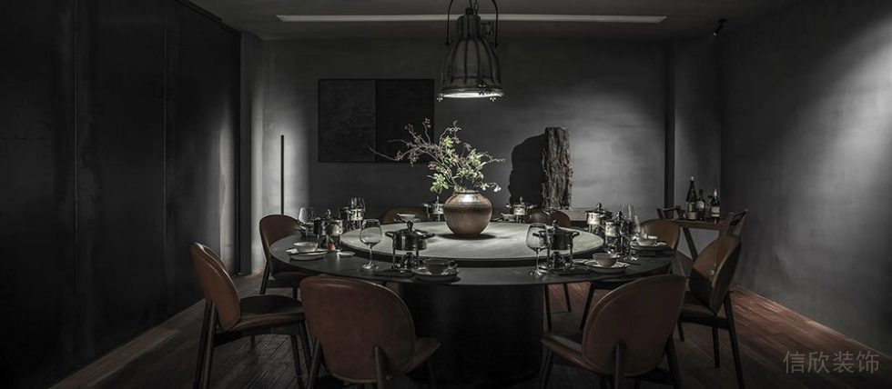 簡(jiǎn)約新中式辦公空間主題接待包廂裝修圖