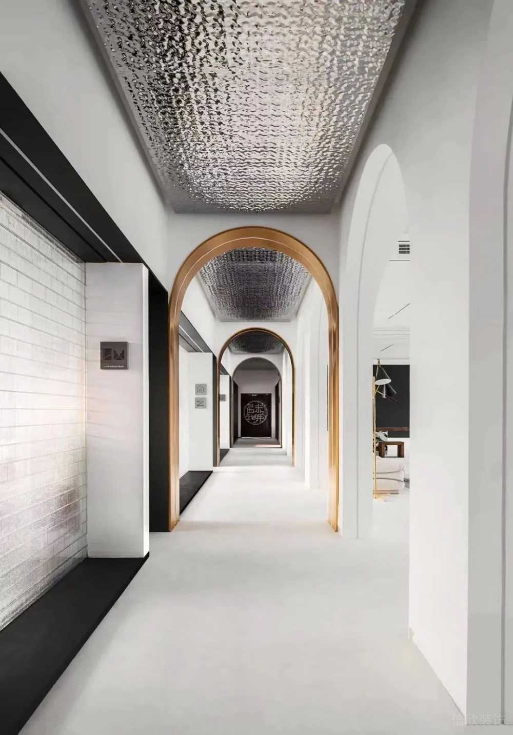 現代風格辦公空間案例過廊區域設計裝修圖