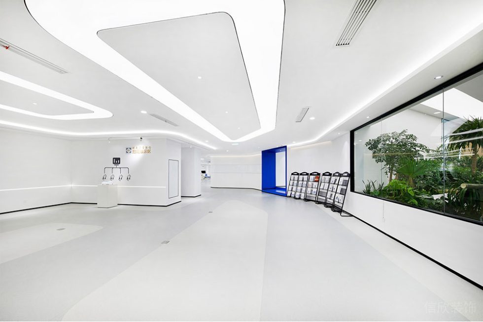 現代風格商務辦公空間廊廳設計裝修圖