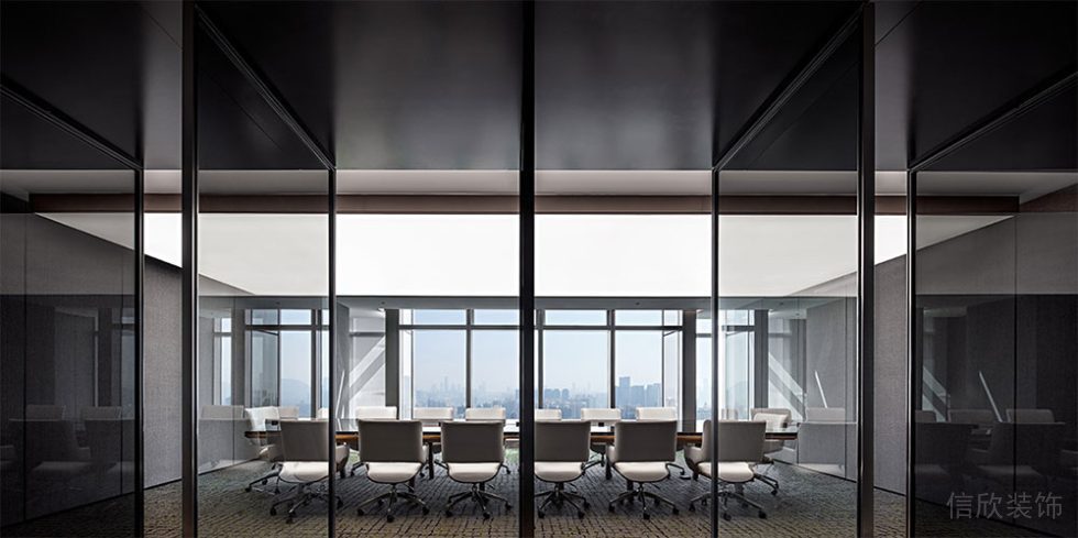 現代風格商務辦公空間洽談裝修圖會議室