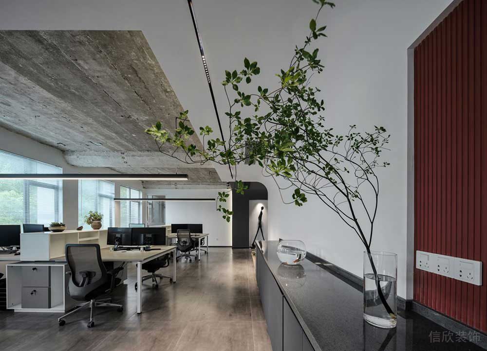 現(xiàn)代工業(yè)風(fēng)辦公室項目綜合辦公廳裝修圖