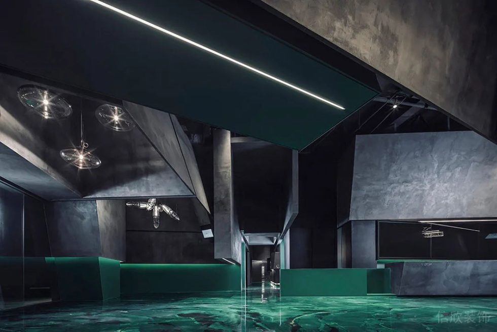 現(xiàn)代工業(yè)風(fēng)商務(wù)辦公場所大堂裝修圖