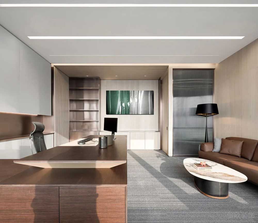 現(xiàn)代簡約風(fēng)辦公場所案例合伙人辦公室設(shè)計(jì)裝修圖