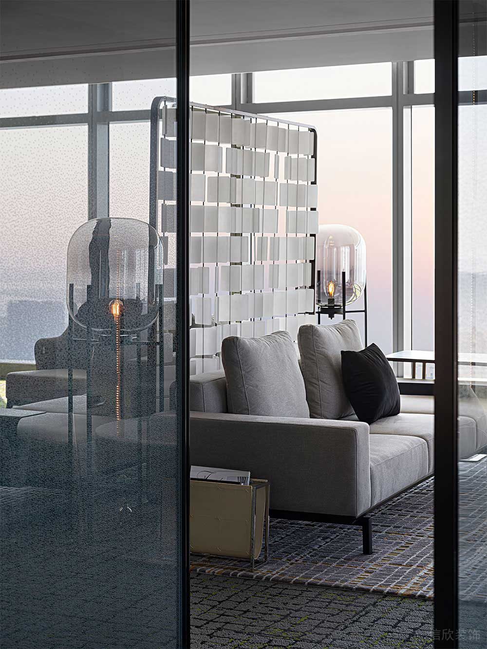 現(xiàn)代簡約風(fēng)格辦公空間商務(wù)接待室裝修圖