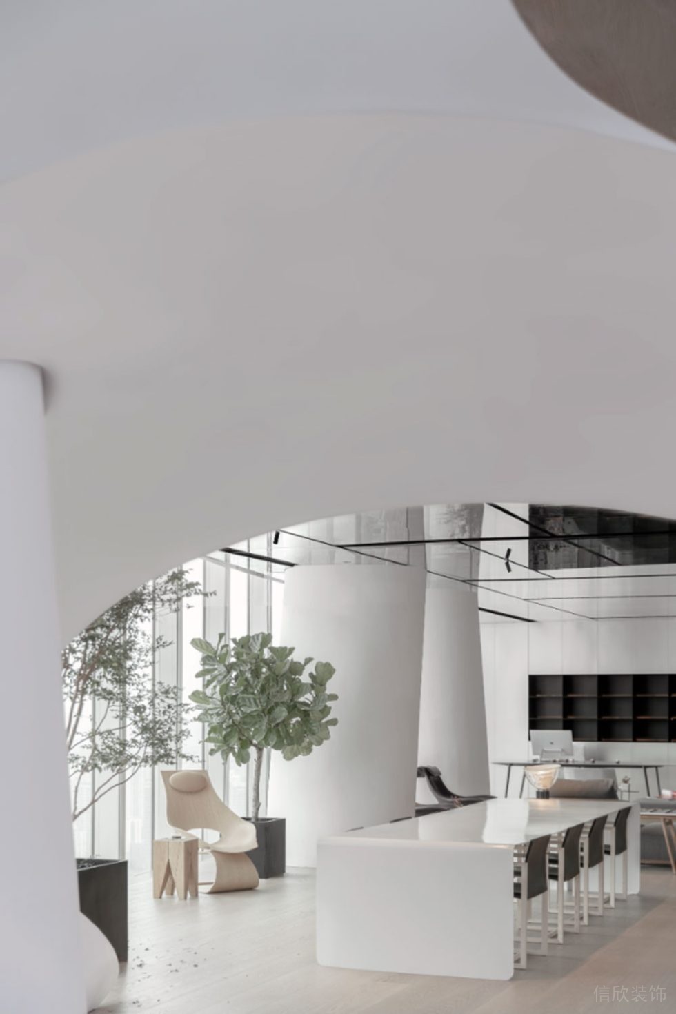 現(xiàn)代簡約風(fēng)格商務(wù)辦公場所多功能廳裝修圖