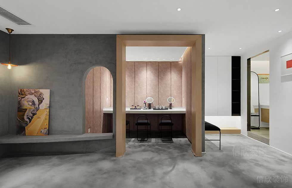 現(xiàn)代風(fēng)格的皮膚管理中心化妝間裝修設(shè)計 現(xiàn)代風(fēng)格的皮膚管理中心化妝間裝修設(shè)計