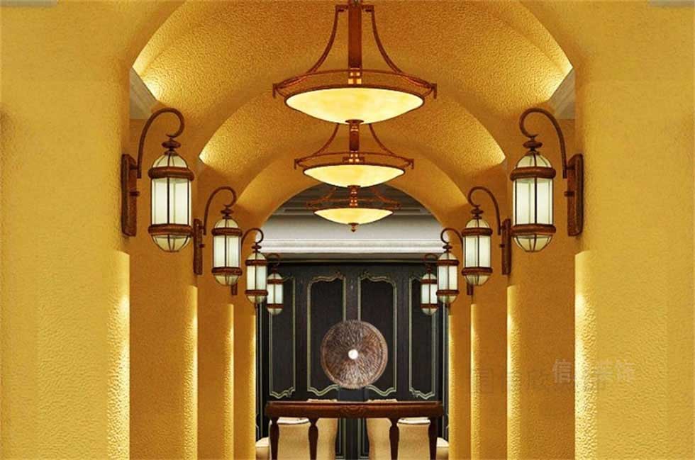 木門產(chǎn)品展廳產(chǎn)品走廊裝修設計