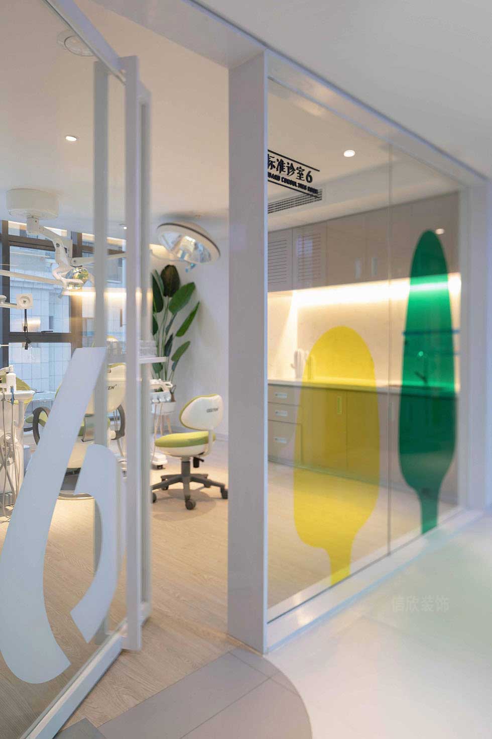 深圳一生口腔醫院隔墻裝修設計 深圳一生口腔醫院隔墻裝修設計