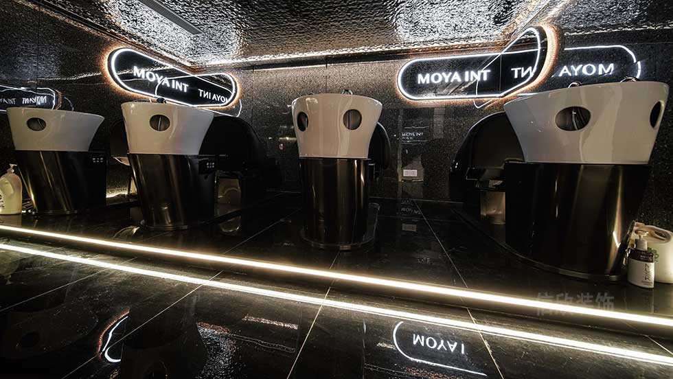 深圳南山美發(fā)店美發(fā)沙龍洗頭區(qū)裝修設(shè)計(jì) 深圳南山美發(fā)店美發(fā)沙龍洗頭區(qū)裝修設(shè)計(jì)