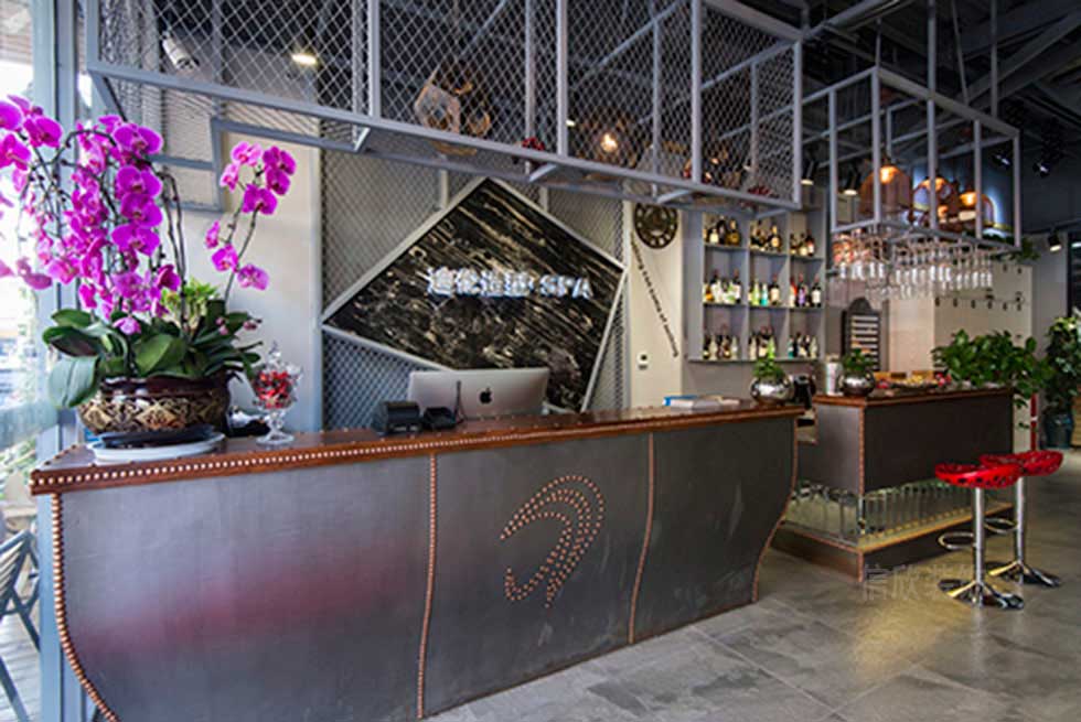 深圳福田美容美發(fā)養(yǎng)生店前臺裝修