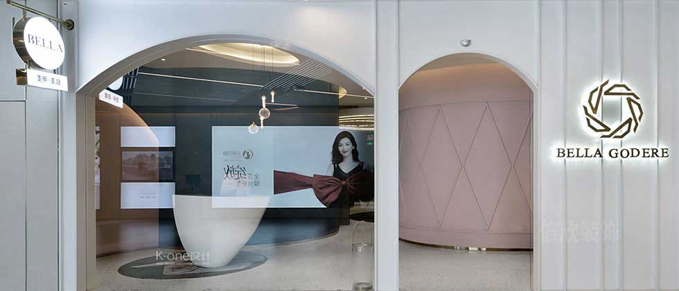 優雅的美容美發店裝修外立面裝修設計 優雅的美容美發店裝修外立面裝修設計