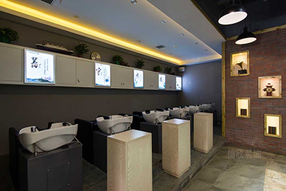 深圳福田美容美發(fā)養(yǎng)生店洗頭區(qū)裝修