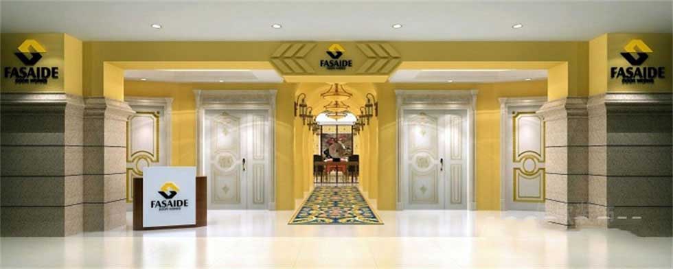 木門產(chǎn)品展廳外立面裝修設計