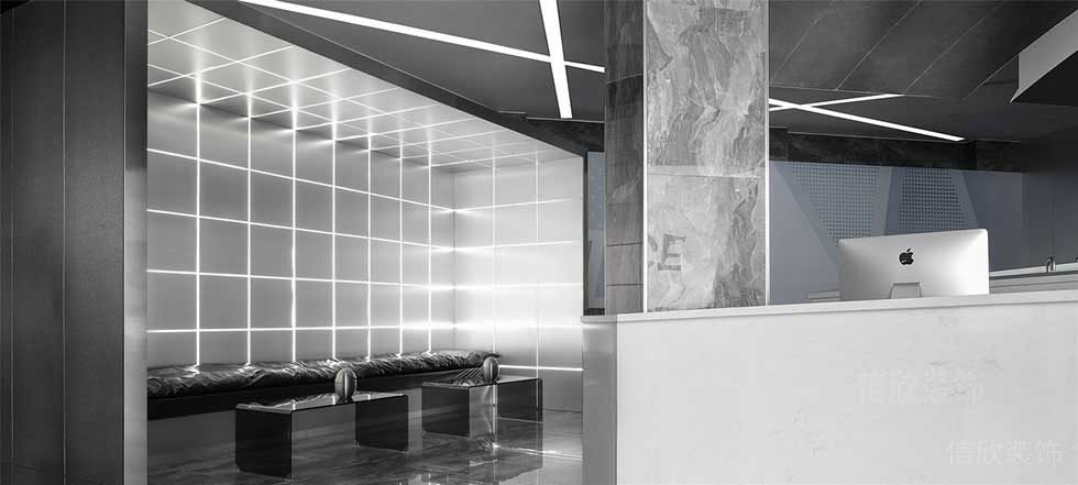 廣東深圳大型美容美發(fā)店前臺(tái)裝修設(shè)計(jì)