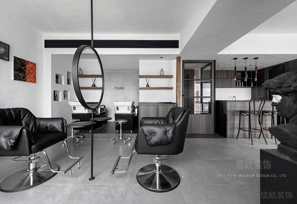 深圳龍崗小美發店美發區裝修設計 深圳龍崗小美發店美發區裝修設計