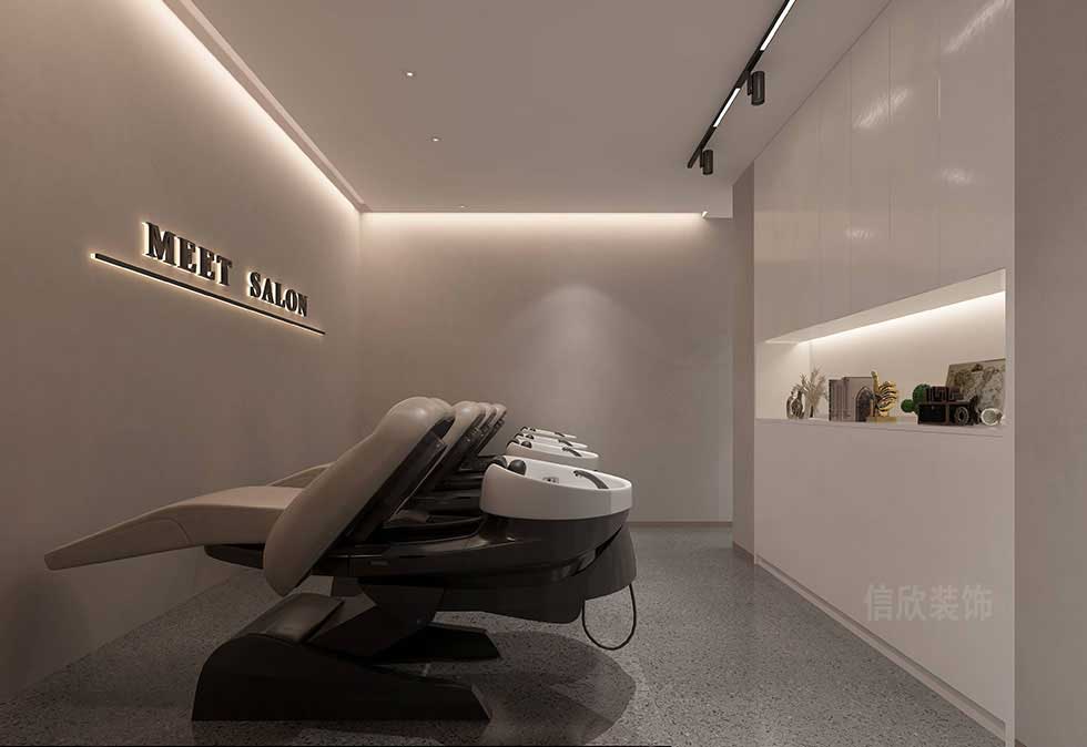 深圳大型高端美發沙龍洗頭區裝修設計 深圳大型高端美發沙龍洗頭區裝修設計