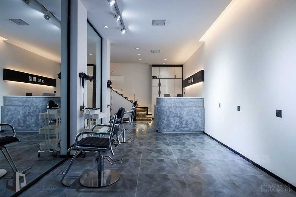 深圳時尚造型工作室大廳裝修設(shè)計(jì)