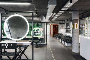 發(fā)型工作室化妝間裝修墻柱效果圖燈飾創(chuàng)意創(chuàng)意設計